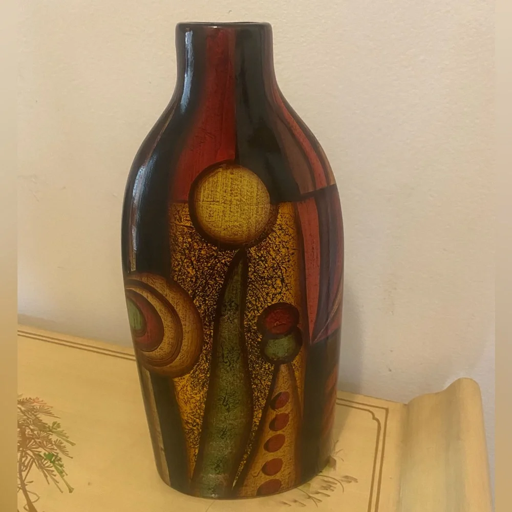 Vintage Decorative Ceramic Abstract Sculpture Art Vase